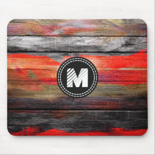 Mousepad Olhar de madeira pintado #6 das cores