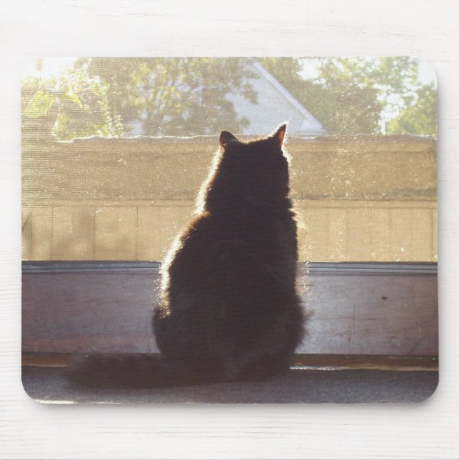 Mousepad Olhar fixamente em sua tela o dia inteiro (Frente)