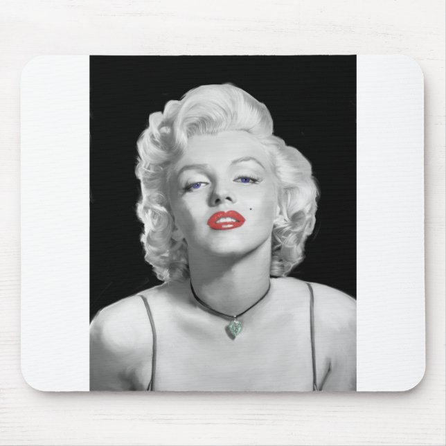 Mousepad Olhar MIC01BWRD-V3 da esmeralda Heart.tif do amor (Frente)