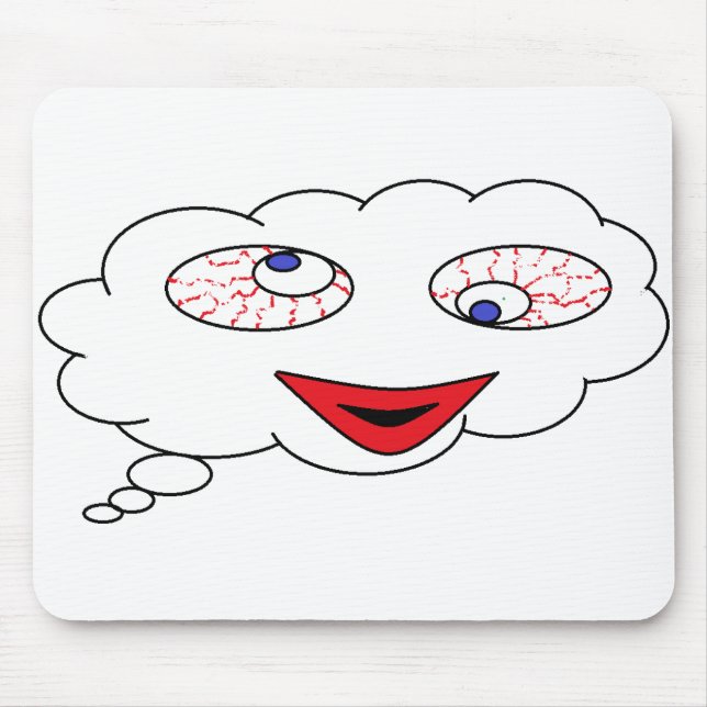 Mousepad Olhe o que estou pensando - estou rolando os olhos (Frente)