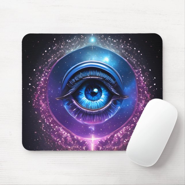 Mousepad Olho Cósmico Místico (Com mouse)