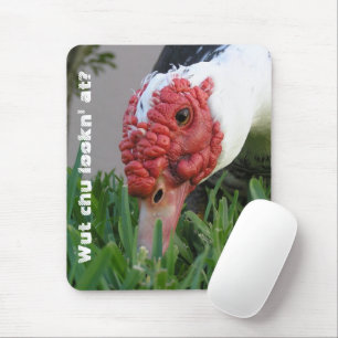 Mousepad Olho da fotografia do Fim-Acima do pato