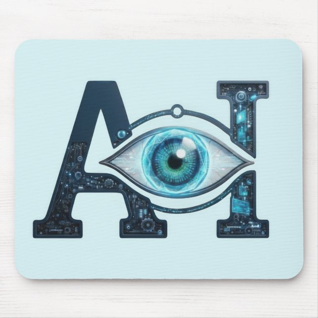 Mousepad Olho de IA (Frente)