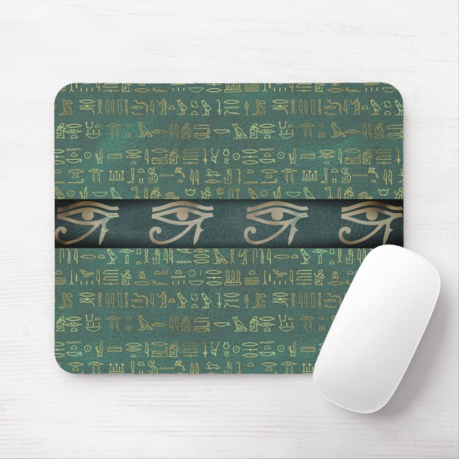 Mousepad Olho de Ra Egiptian Hieroglyphs Chic (Com mouse)