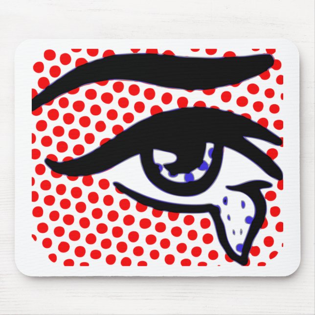 Mousepad Olho do pop art (Frente)