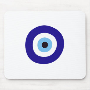 Mousepad Olho Mau azul de proteção
