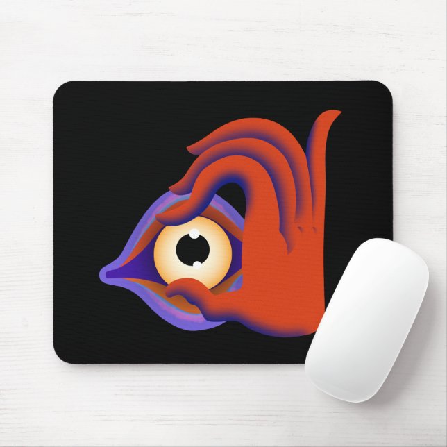 Mousepad olhos abertos (Com mouse)