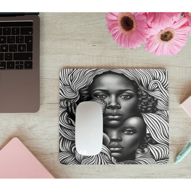 Mousepad Olhos de Beleza Intriciados da Alma (Criador carregado)
