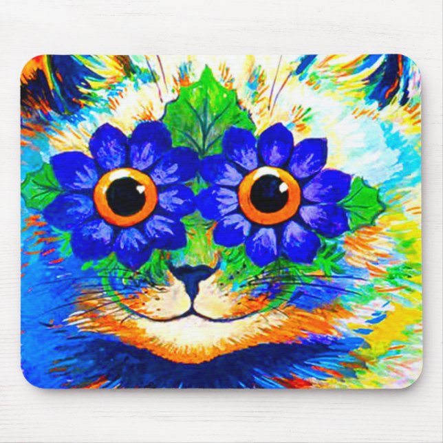 Mousepad Olhos de Flor de Gato (Frente)
