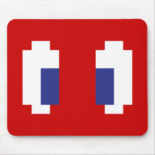 Mousepad Olhos De Manga Pixel De 8 Bits