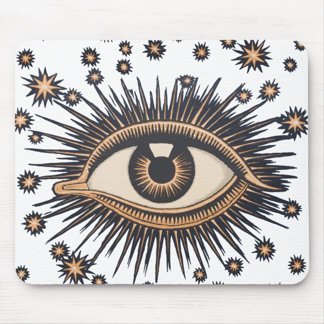 Mousepad Olhos Estrelas Lua Celestial Nouveau (Frente)