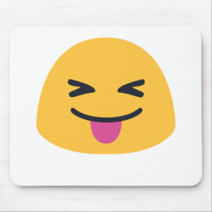 Mousepad Olhos fechados de língua Emoji