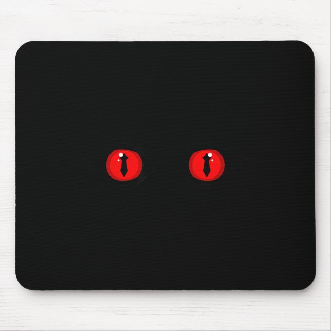Mousepad Olhos Vermelhos Assustadores (Frente)
