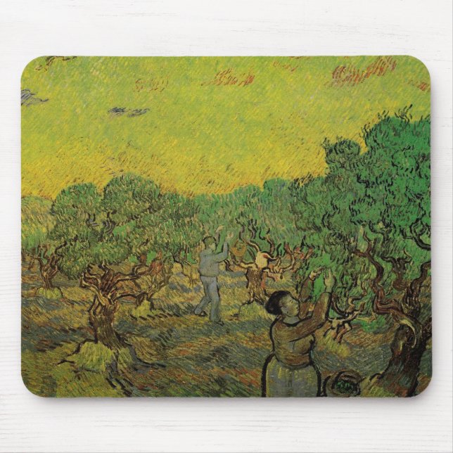 Mousepad Oliveira com figuras picantes, Vincent van Gogh (Frente)