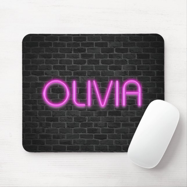 Mousepad OLÍVIA Nas Luzes De Neon (Com mouse)