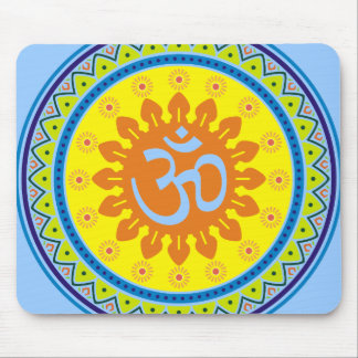Mousepad OM com estilo indiano tradicional Mandana