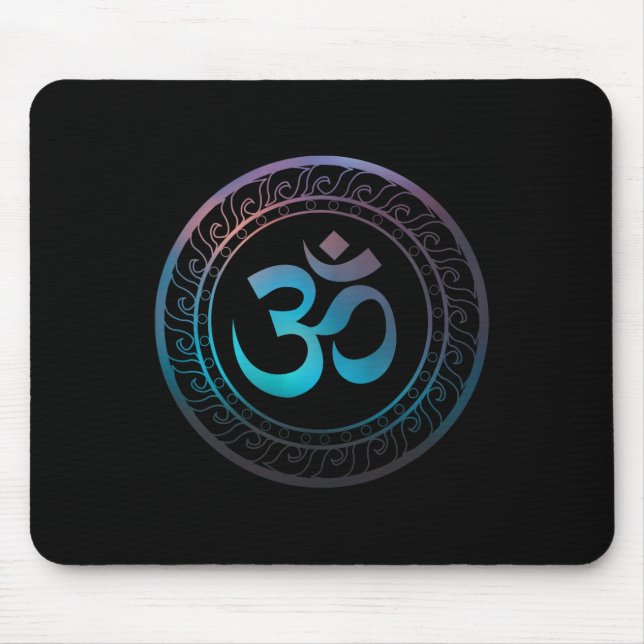 Mousepad Om Ohm Aum Symbol Spiritual Yoga Gift _2  (Frente)