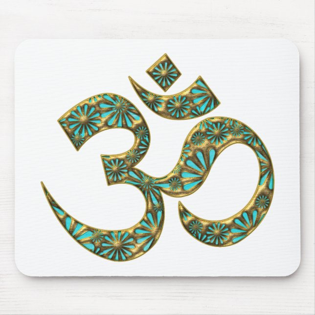 Mousepad OM sagrada (AUM símbolo Espiritual - SOU) - (Frente)