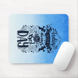 Mousepad Ombre Blue e White Dive em matizes sonhadoras