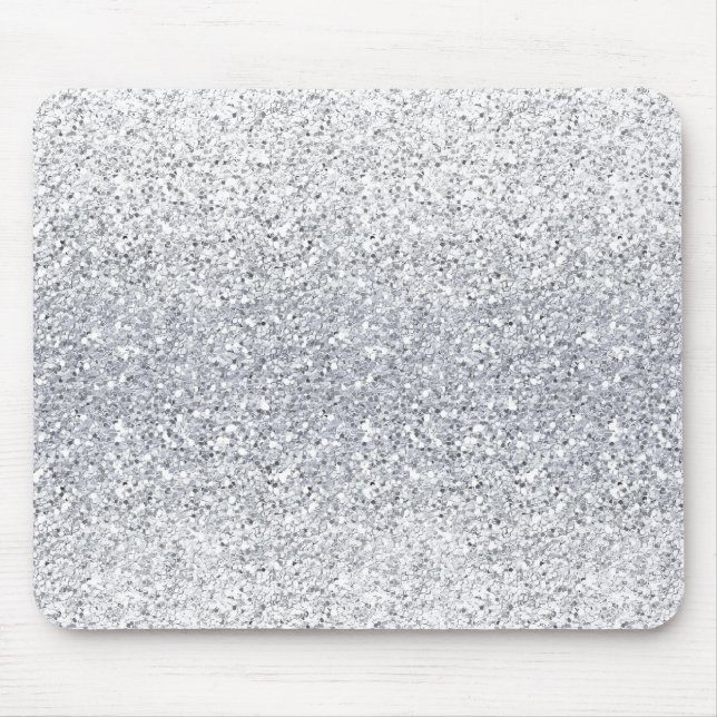 Mousepad Ombre de prata Glittery (Frente)