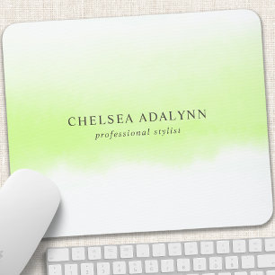Mousepad Ombre Verde Aquarela Minimalista Negócios