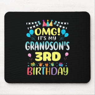 Mousepad Omg São Os Meus Avós aniversário de 3 anos Doce 3 