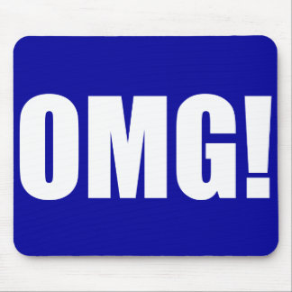 Mousepad OMG! Tapete do rato azul (escuro)