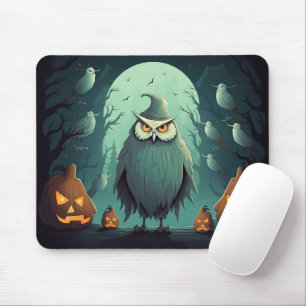 Mousepad Ominosa Coruja No Dia das Bruxas