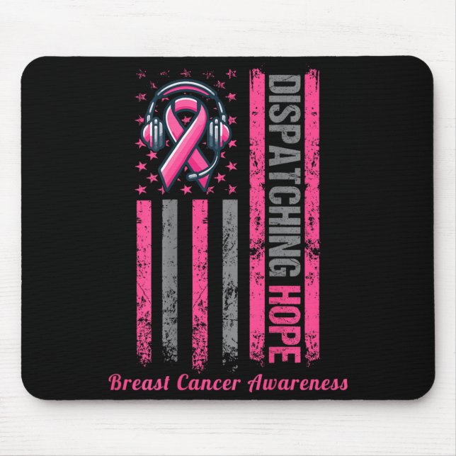 Mousepad ON BACK Dispatcher Conscientização sobre o Câncer  (Frente)