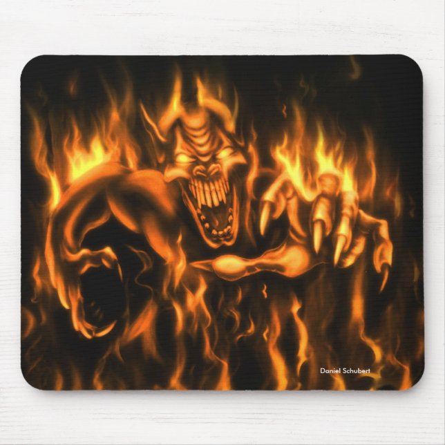 Mousepad On Fire: Mauspad (Frente)