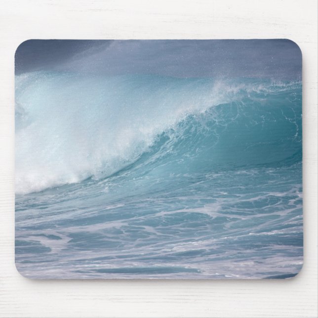 Mousepad Onda azul quebrando, Maui, Havaí, EUA 2 (Frente)