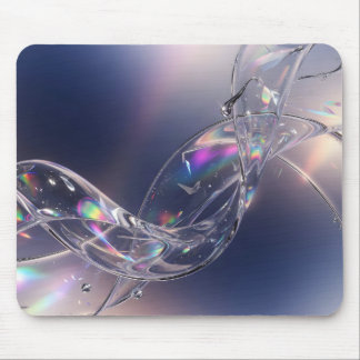 Mousepad Onda de Gota de Vidro Líquido - Abstração 3D Iride