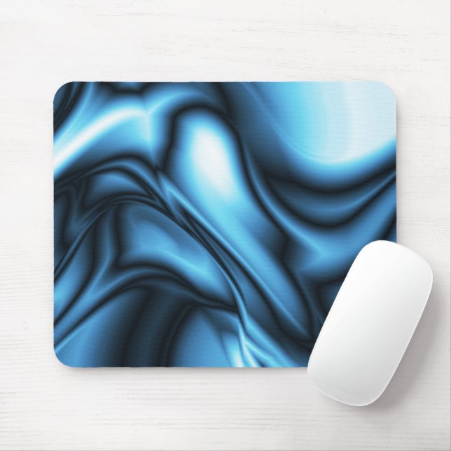Mousepad Onda de Seda Azul (Com mouse)