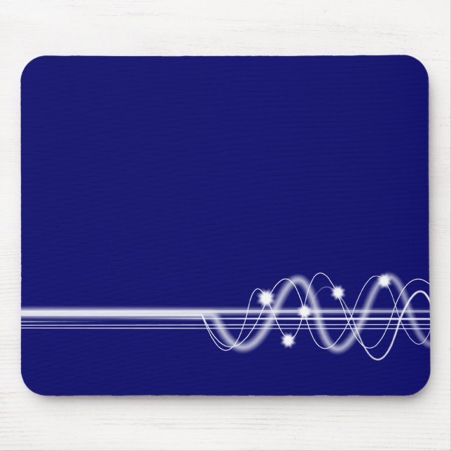 Mousepad Onda de som - Azul escuro (Frente)