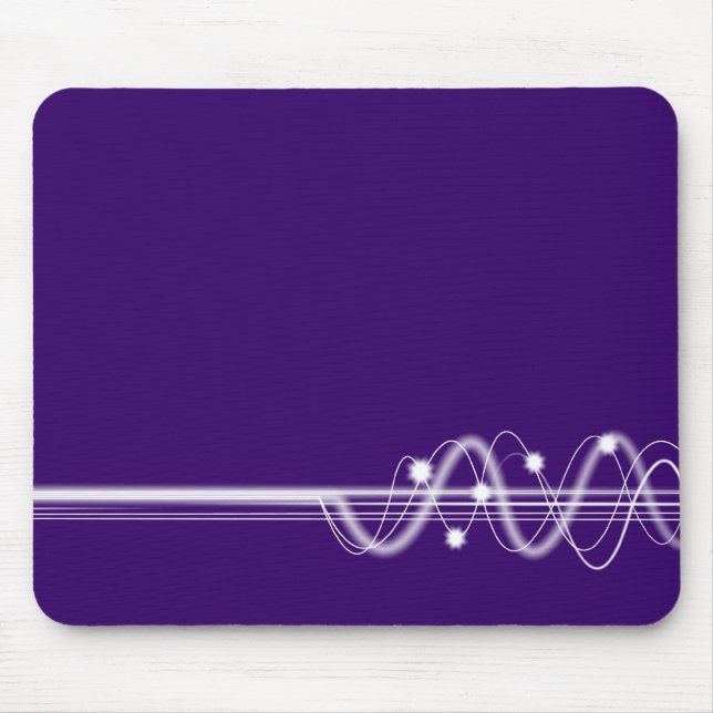 Mousepad Onda de som - Violeta profunda (Frente)