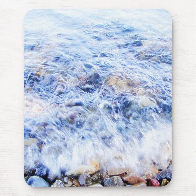 Mousepad onda legal de água azul (Frente)
