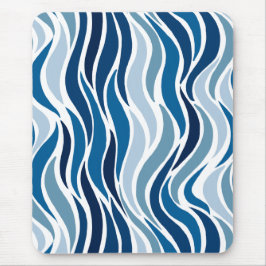 Mousepad Ondas abstratas em azul 