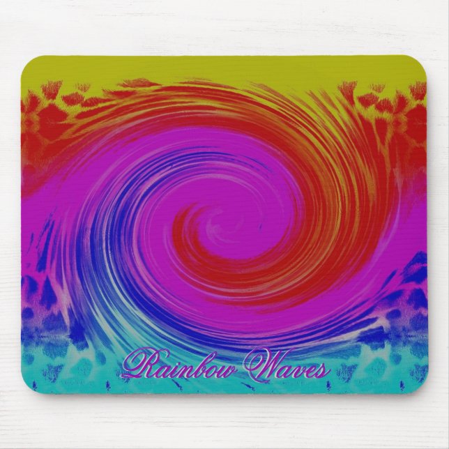 Mousepad Ondas arco-íris (Frente)