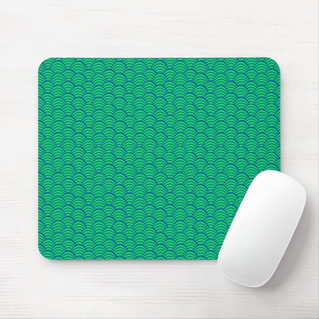 Mousepad Ondas azuis (Com mouse)