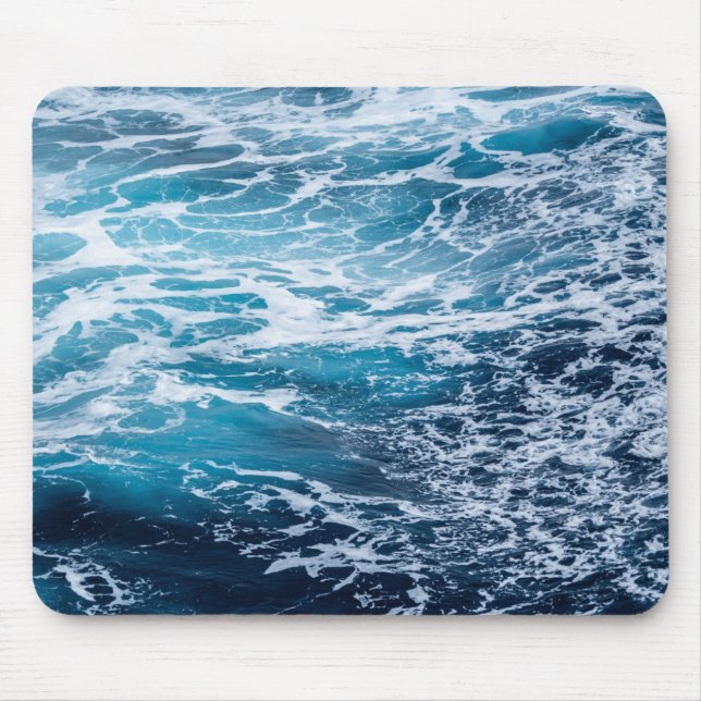 Mousepad Ondas Blue Ocean Beach (Frente)