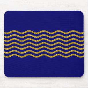 Mousepad Ondas Bonitas ouro + seu fundo, texto & ideias