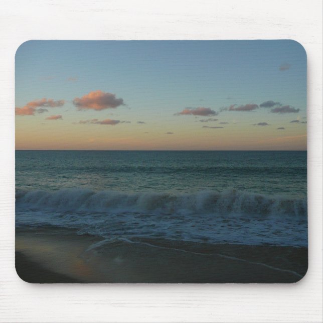 Mousepad Ondas caindo na paisagem de Sunset Beach (Frente)