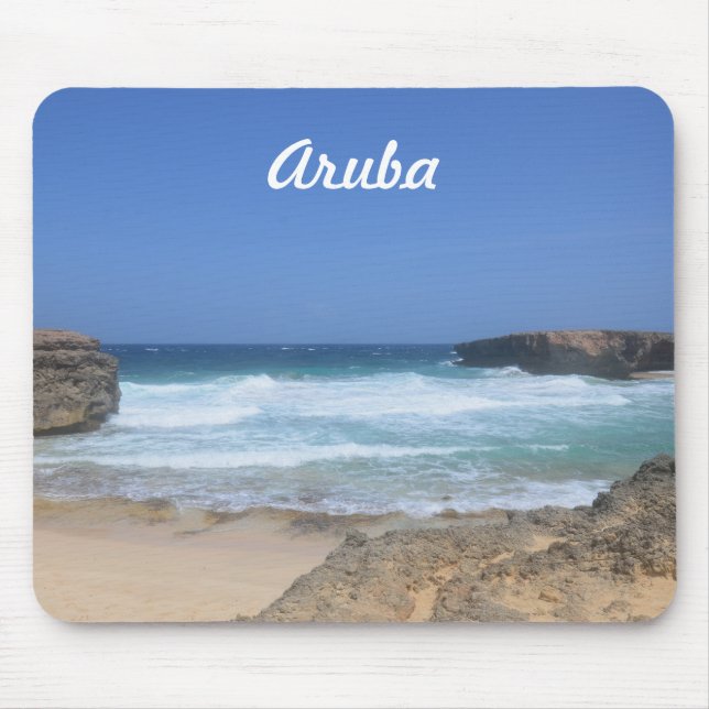 Mousepad Ondas de impacto em Boca Keto em Aruba (Frente)