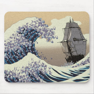 MOUSEPAD ONDAS DO JAPONÊS