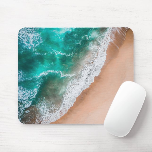 Mousepad Ondas em Sandy Beach (Com mouse)