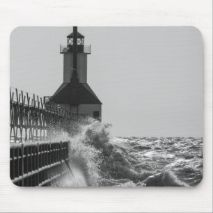 Mousepad Ondas Feridas Na Rua Joseph Grayscale