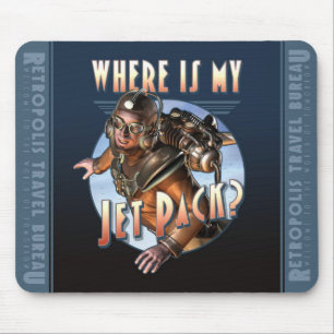 Mousepad Onde está meu Jetpack? Tapete do rato