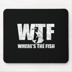Mousepad Onde estão os peixes, os peixes, os doidos da pesc