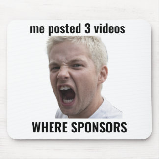 Mousepad Onde Patrocinadores Funny Influencer Meme Mouse Pa