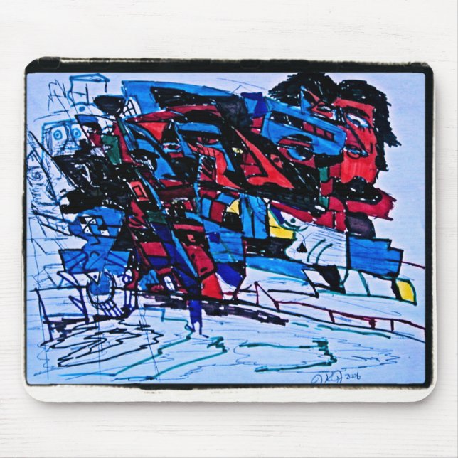 Mousepad Ondulações Negras (Frente)